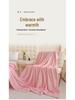 All-Season Luxury Flannel Blanket - Small, Double-Sided Fleece for Office or Home Use