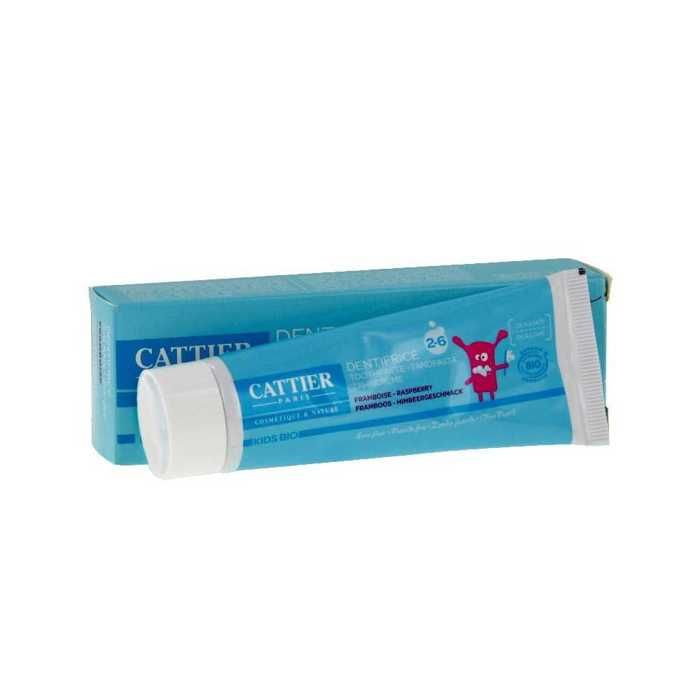 Dentifrice - CATTIER - Goût Framboise - 50ml - Pour Enfants 2-6 Ans - Mixte