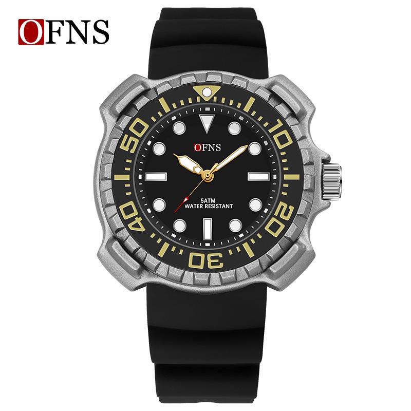 OFNS Luminous Waterproof Quartz Watch - Fashionable Men's and Women's Simple Design with Japanese Movement.