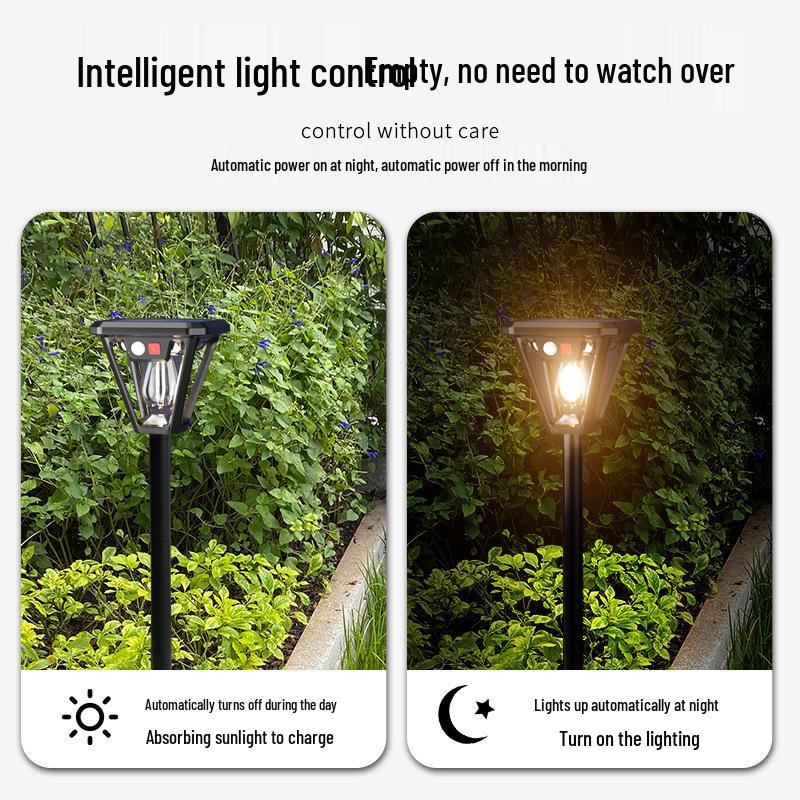 2025 Solar Wall and Ground Light: Multifunctional, Waterproof, Portable, with Human Motion Sensor for Garden