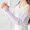 Summer women's thin loose and breathable ice silk outdoor arm sleeves cycling and driving ice sleeves