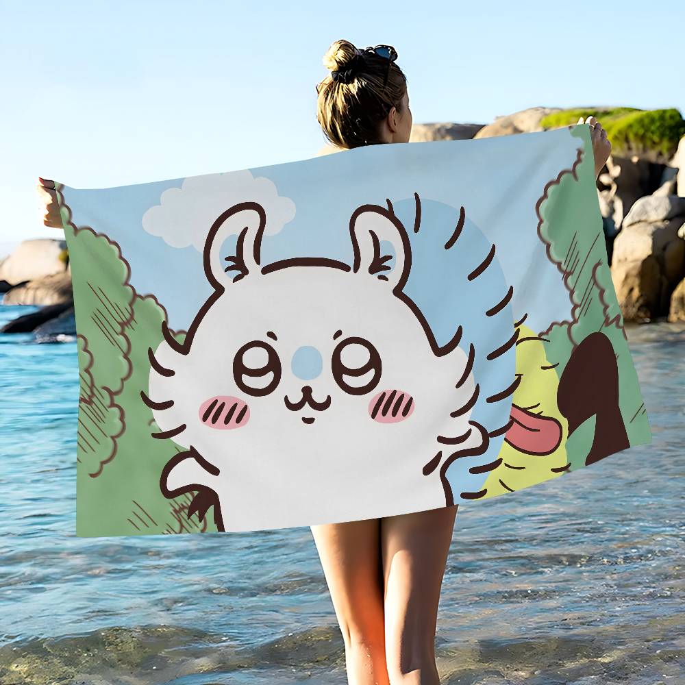 Cartoon M-MomongaS Microfiber Beach Towel Absorbent Quick dry Soft Yoga Swimming Resort Mountain Climbing Towel