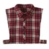 Checked False Collar for Lady Winter Detachable Lapel Faux Collar Half Blouse Collar Fashion Shirt Sweater Accessories