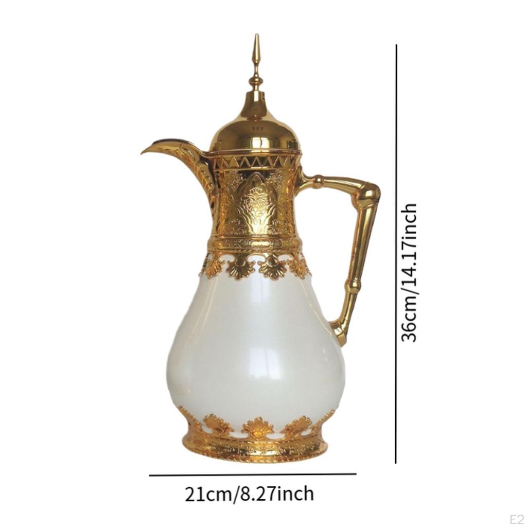 Arabische Thermo-Kaffeekanne, isolierte Karaffe, luxuriöse, elegante Kaltwasserflasche, Ornamente
