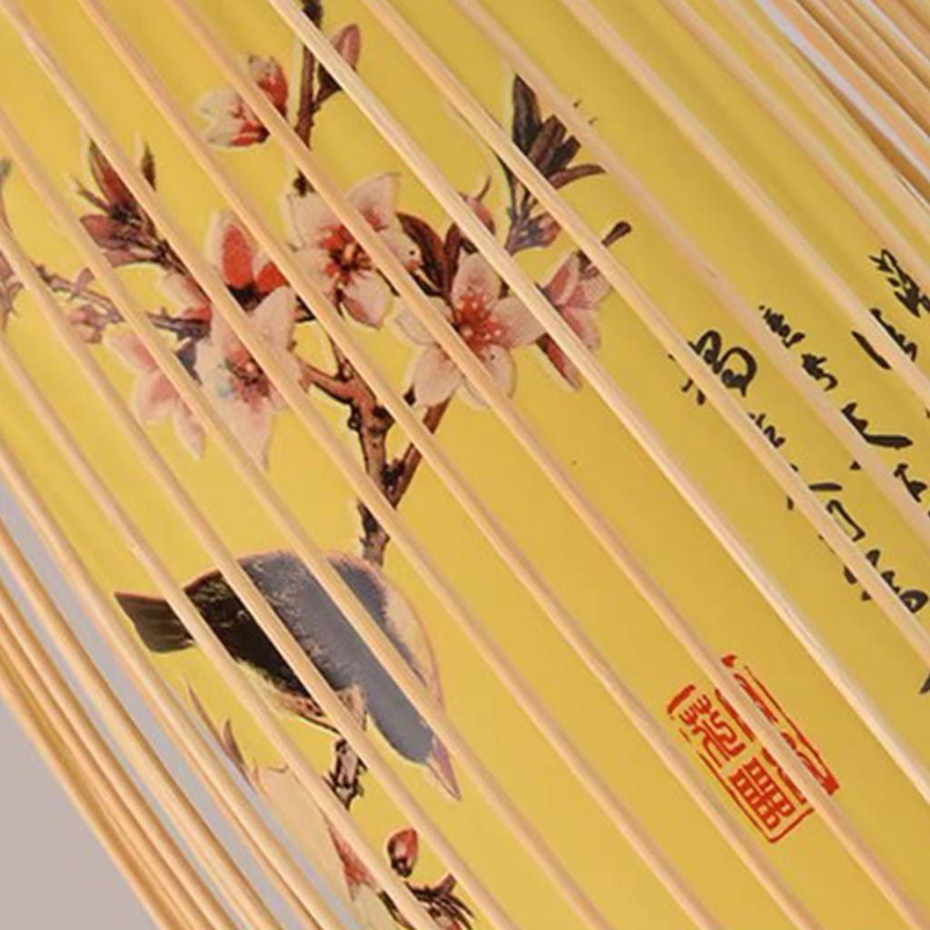 Woven Pendant Light Chinese Japanese Style Retro Rattan Lampshade Pendant Chandelier For Home Restaurant