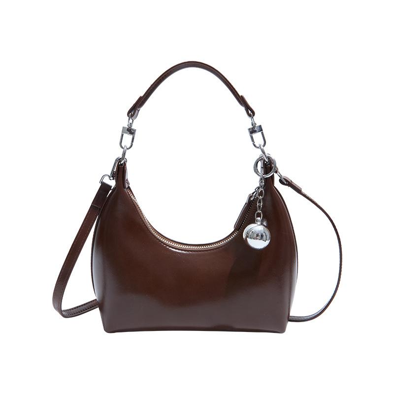 Retro small bag women's 2025 new high-end niche crescent bag fashionable and versatile one-shoulder crossbody underarm bag