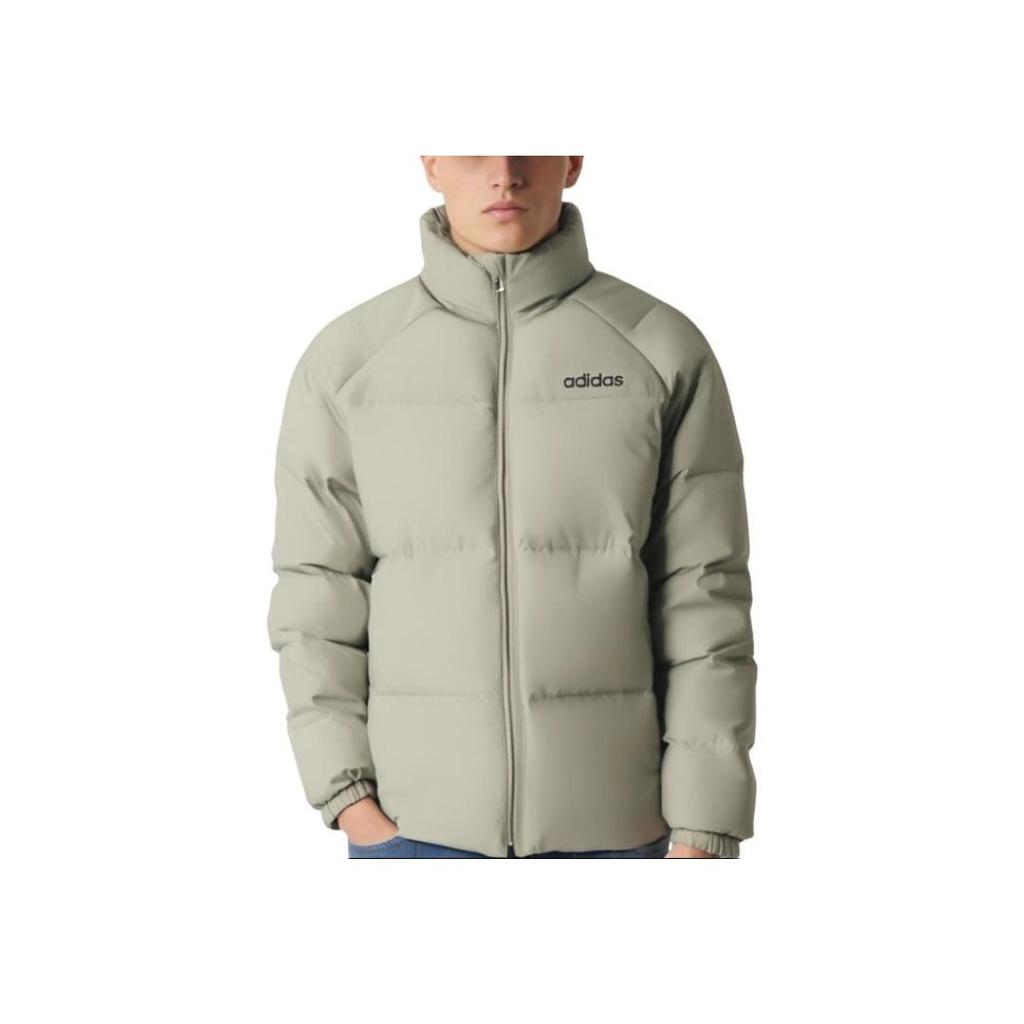 Adidas Outdoor Fashion Warm Short Down Jacket Unisex Jacket Matcha-Green JL9583
