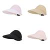 Summer Ice Silk Wide Brim Sun Hat For Women With Adjustable Fit And Face Mask Hook