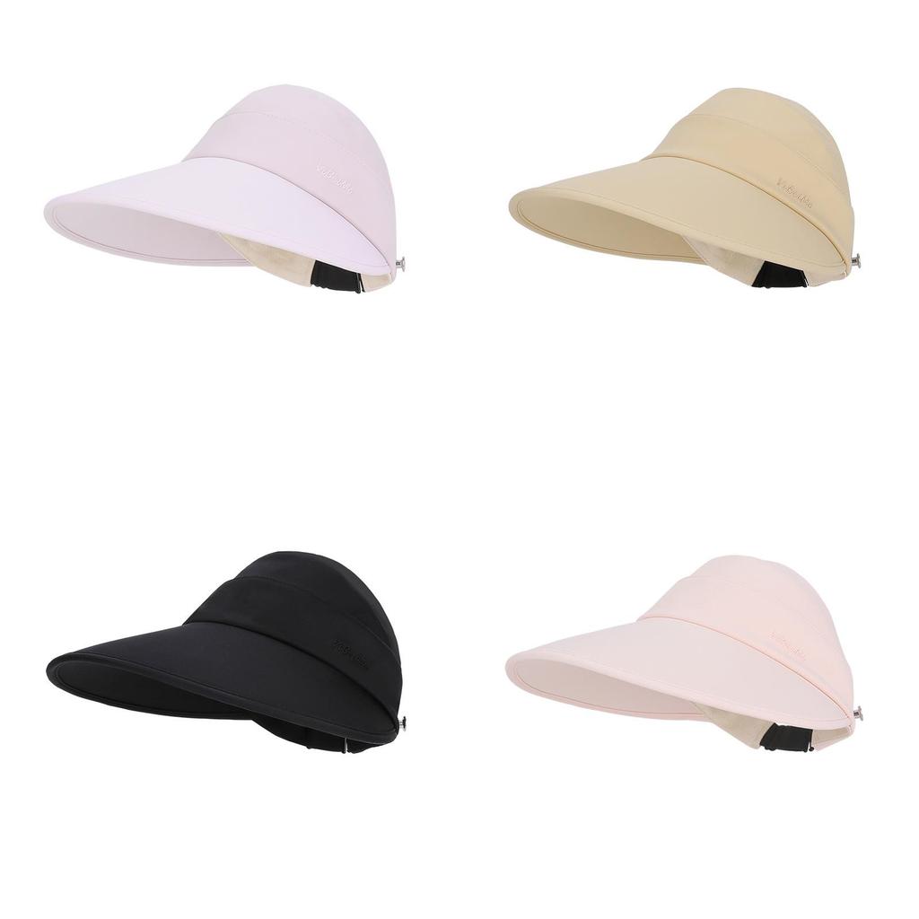 Summer Ice Silk Wide Brim Sun Hat For Women With Adjustable Fit And Face Mask Hook