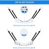 Pedgot 3 Pack Reversible Cat Hanging Hammock with Adjustable Straps and Hooks Double-Sided Pet Cage Hammock Hanging Bed Resting Sleepy Pad for Small