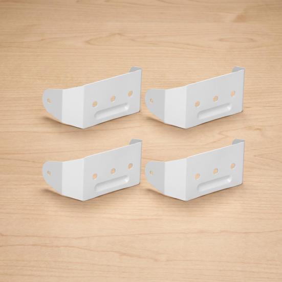 4/8 Pezzi Staffa Pluviale in Lega di Alluminio Verniciata a Polvere Staffe a Muro Cinghie Pluviali Clip per Tubo Pluviale 2 x 3 Pollici Staffa Nascosta