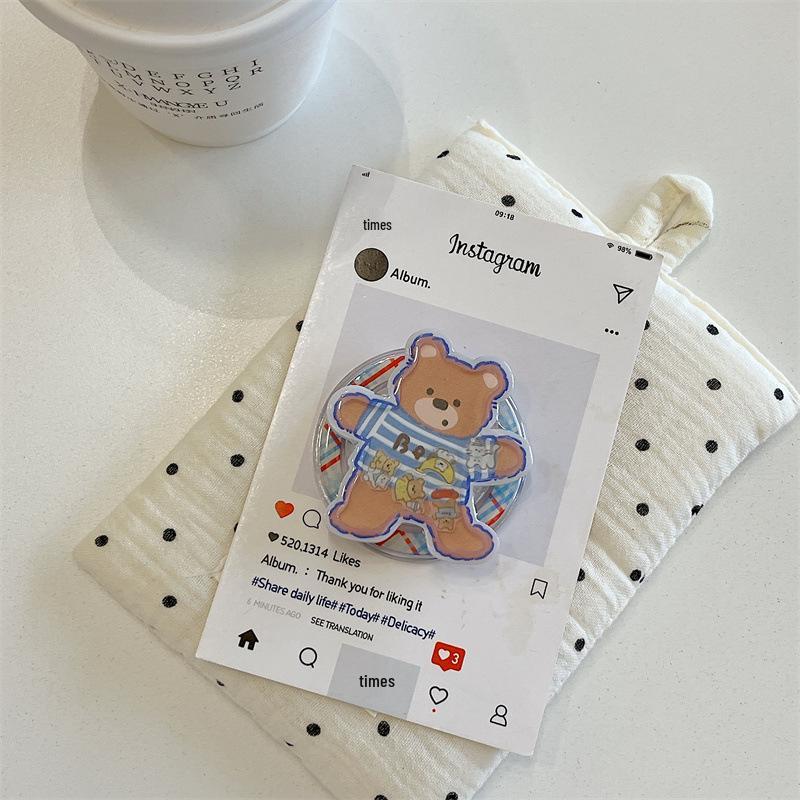 

Magnetic Glitter Bear Dog Sticker for iPhone 17/16 Pro Max/15/14 Case iPhone 15 Pro