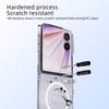 ABEEL For Honor Magic V Flip 2 Magnetic Case Clear PC Anti Scratch Phone Cover