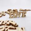 100/200PCS 15mm Wood Alphabet, Mini A-Z Alphabet Wood Chip Unfinished Wood Chip Shape For DIY Craft Letter Scrapbooking