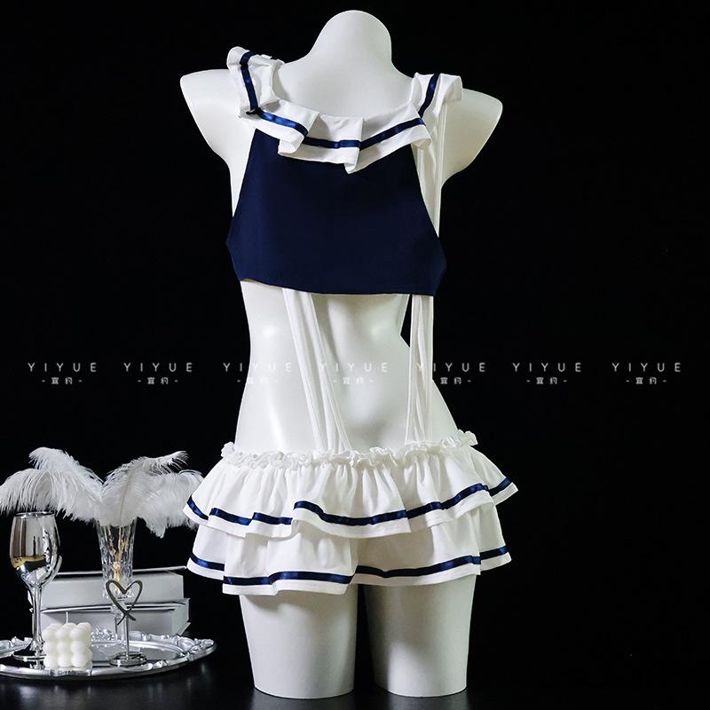 Sex Lingerie Sexy College Style Japanese Cos Sailor Uniform Female Pure Desire Flirting Pajamas Set 1111