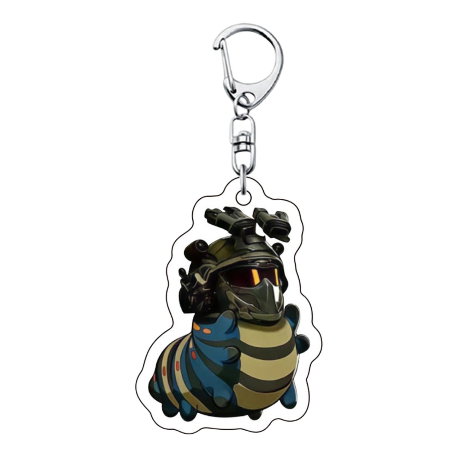 

Funny Animal Action Pendant Acrylic Keychain Peripheral Student Backpack Ornament One Size