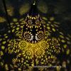 Cross-Border Iron Art Solar Lamp: Hollow Outdoor Courtyard Lawn Projection Light in Water Drop Shape