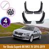 4PCS Front Rear Mudguards For Skoda Superb 3 B8 MK3 3V 2016 2017 2018 Cladding Splash Mud Flaps Guards Mudflap Accessories
