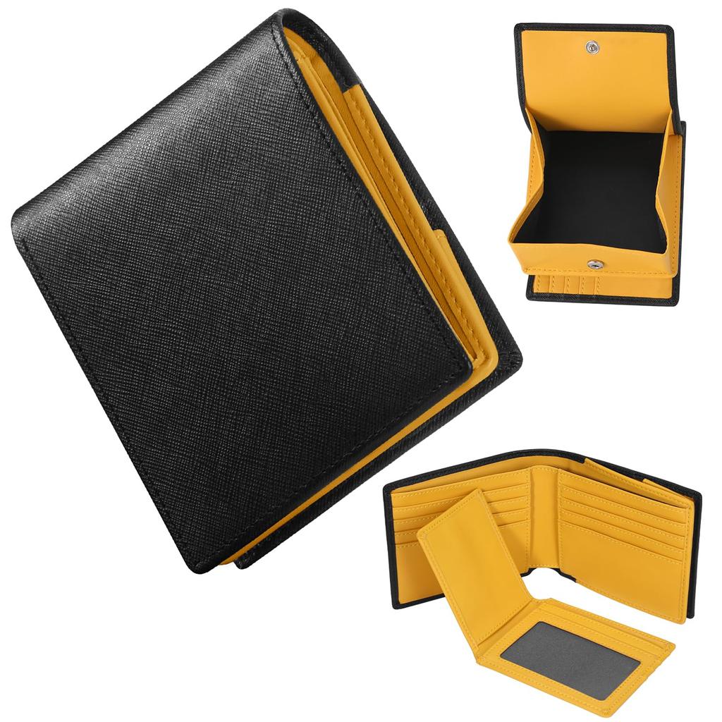 GSG Bifold Genuine Holds 22 Includes a Coin Purse and Removable Card RFID Made by Top Wallet Large Popular Folding Wallet for Product 22098 Men's