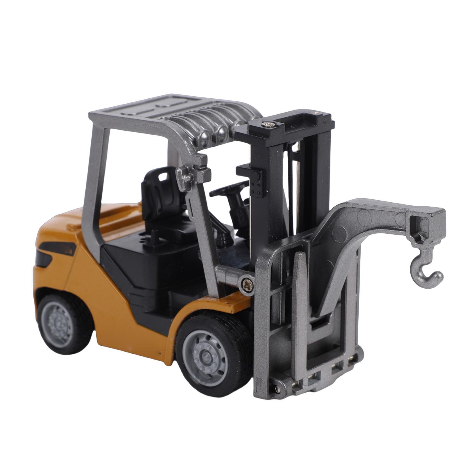 

1Celsius64 RC Forklift Toy Full Proportional Zinc Alloy Plastic Remote Control Construction Vehicle