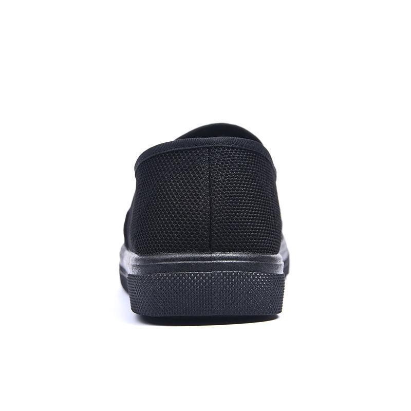 2025 New Black Cloth Shoes Men's Casual Light Lazy Shoes One Pedal Soft-soled Canvas Summer Fashion Outer Wear