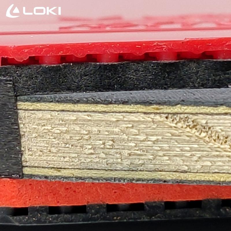 LOKI 9-Sterne Tischtennis Schläger Marke Neu Professionelles Ping Pong Schläger Schläger, RXTON 7 Klebriges Gummi, 5 Holz 2 Carbon Holz