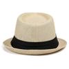 Sun visor summer out travel men straw hat top hat jazz beach hat