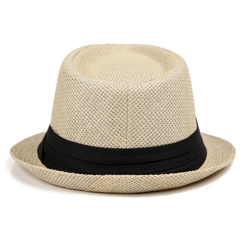 Sun visor summer out travel men straw hat top hat jazz beach hat