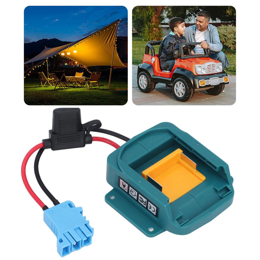 Batterieadapter für Kinderspielzeug zum Reiten, Batterieumrüstsatz mit Kabelbaumstecker und Halter für BL1850 BL1860