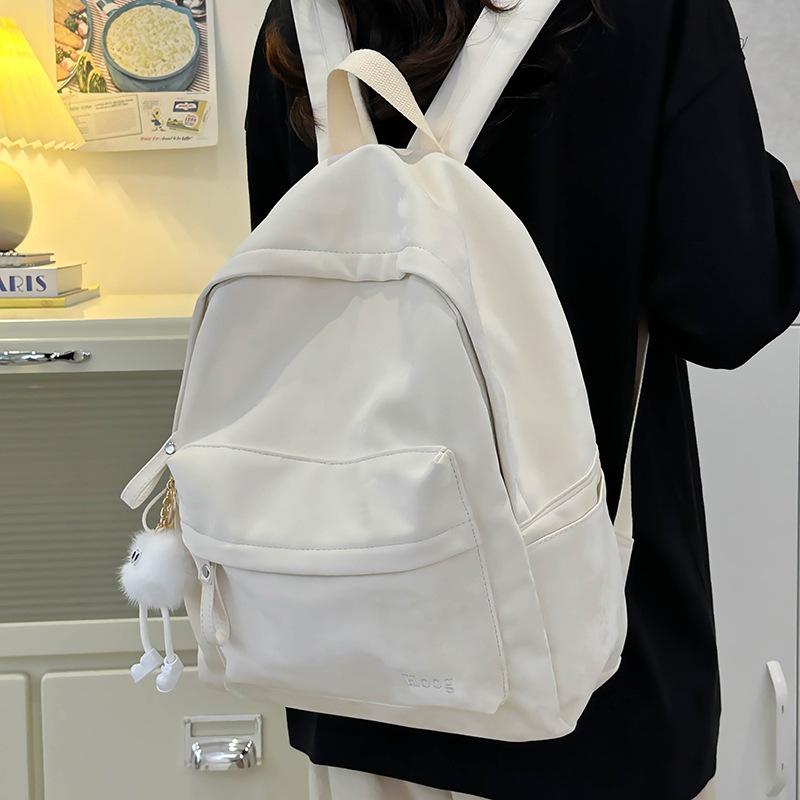 Schoolbag1011 New Trend Versatile Going Out Travel High Value Backpack Women's Fashion Casual Simple Large Capacity School Bag