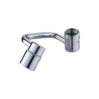 Drehbarer Wasserhahn-Belüfter, 1080° Schwenkbarer U-förmiger Wasserhahnverlängerer, Universeller Spültischhahn mit 2 Strahlarten für Badezimmerwaschbecken und Küche