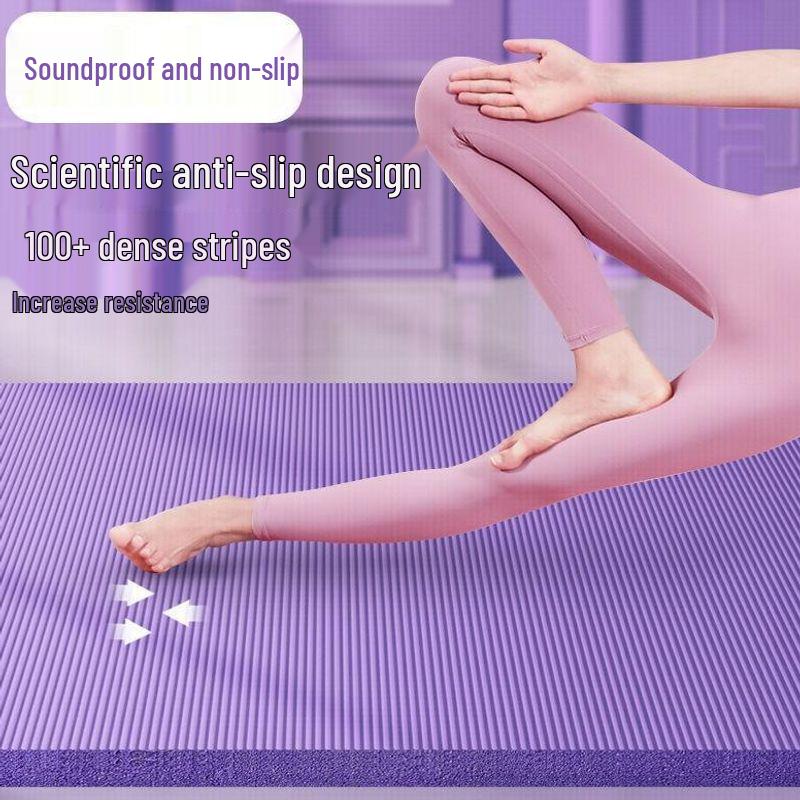 Girls' Non-Slip Yoga Mat: Widened, Thickened, Soundproof, Shock-Absorbing for Home, Dorm & Indoor Dance