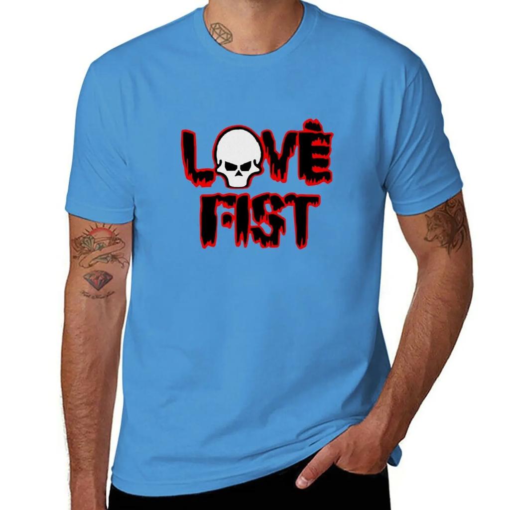 Love Fist T-Shirt boys animal print vintage cotton t shirts