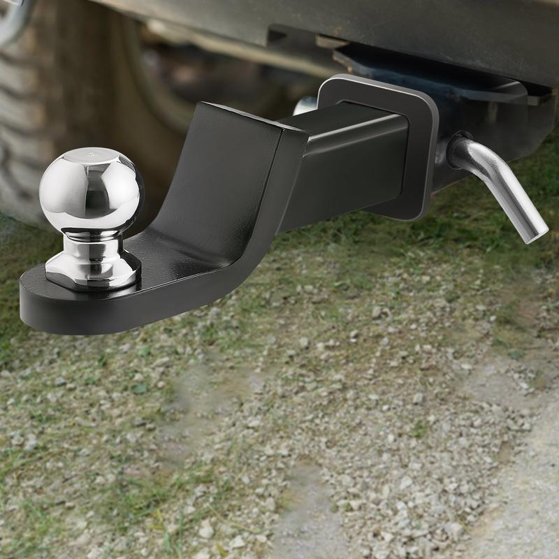 Trailer Hitch, Fits 2 Inches Receiver, Trailer Hitch Ball Mount with 2 Inches Ball and Pin, 7500 Lbs Capacity Ball Hitch, 2 Inches Drop, Tow Hitch