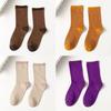 Metallic Thread Crew Socks Colorful Sport Socks High-Quality Women Socks  Daily Wear