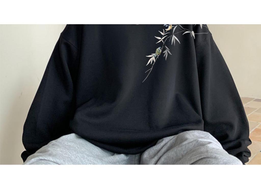 Men's Autumn/Winter Thick Printed Hoodie – Trendy Velvet-Lined Long Sleeve Outerwear