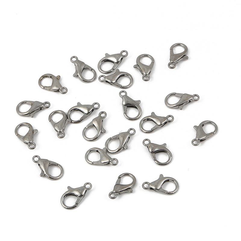 

Большая пряжка-карабин для самостоятельного изготовления украшений. Идеально подходит для ожерелий, браслетов, брелоков и многого другого.. Отлично подходит для соединения бусин и подвесок. 12mm 302 Lobster Clasp 10pcs/pack
