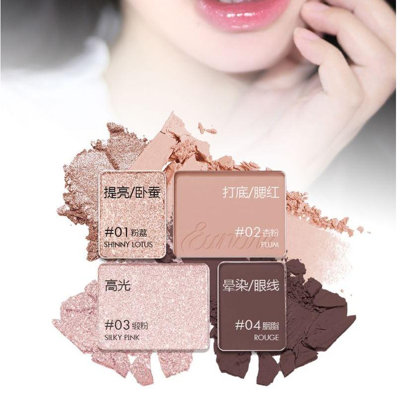 Eunarz - Pure Gold Series 4-Color Eyeshadow Palette - 3 Types
