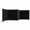 Vidaxl 4-Panel Room Divider, Black, 698X180 Cm, Fabric
