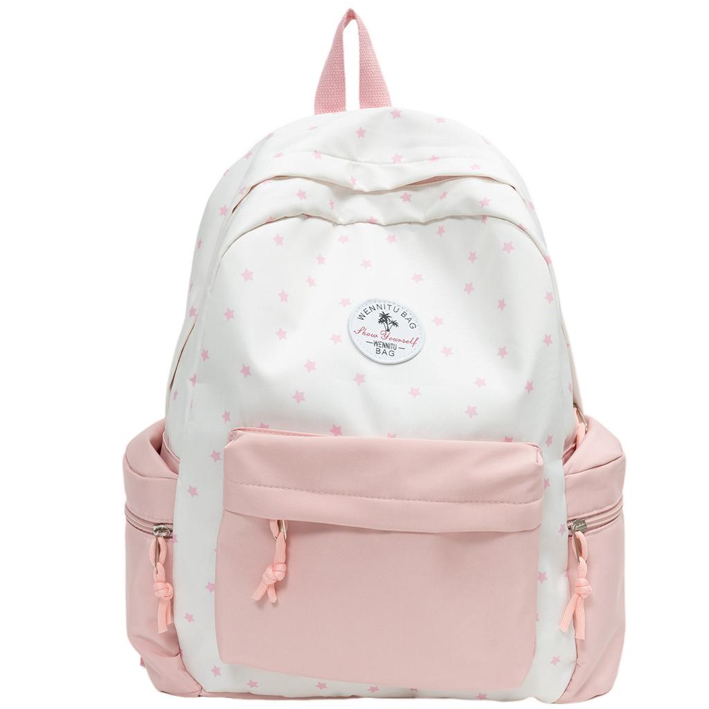 Schoolbag Korean version ins high value small fresh backpack light short trip backpack junior high school college student schoolbag