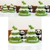 Panda Plüschtier mit Doppelschicht-Kuchen-Design für Kinder und zum Verschenken