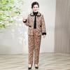 Stylish Winter Velvet-Trimmed Cotton Jacket & Pants Set for Middle-Aged and Elderly: Warm, Loose-Fit Two-Piece Suit