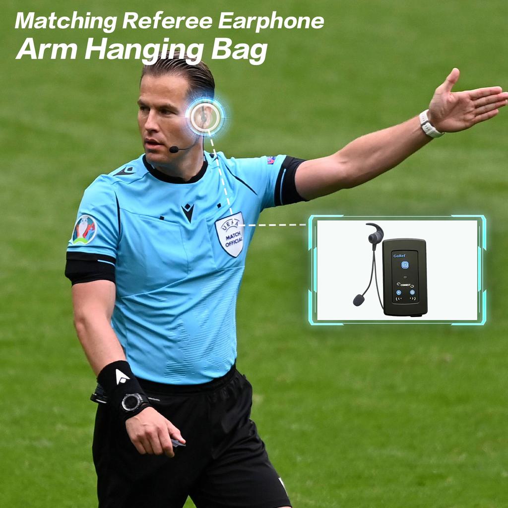1200M GOREF Football Referee Intercom Headset Full Duplex Bluetooth 5.1 Motorcycle Interphone Wireless Communicator Same As FBIM
