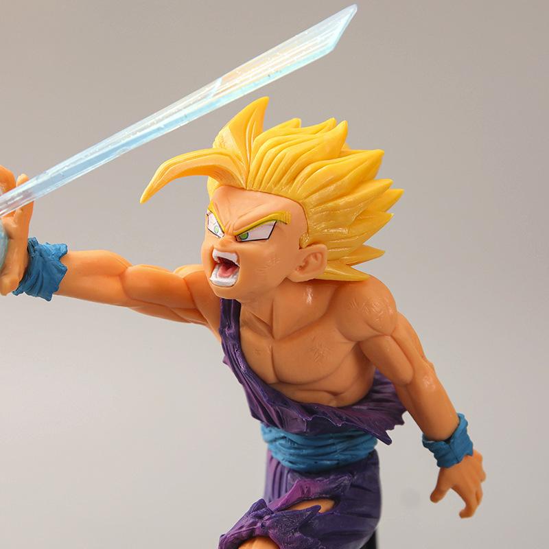 Anime Dragon Ball Z Son Gohan Super Saiyan 2 Nirvana Kamepai Qigong Action Figure PVC Model Dolls Collections Toys Kids Gifts
