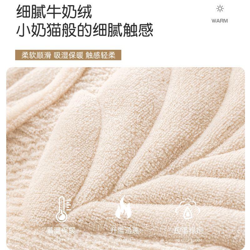 Winter Plush Thickened Sofa Cushion  Milk Plush Non-Slip Seat Cushion Solid Color Flannel Simple Sofa Cover