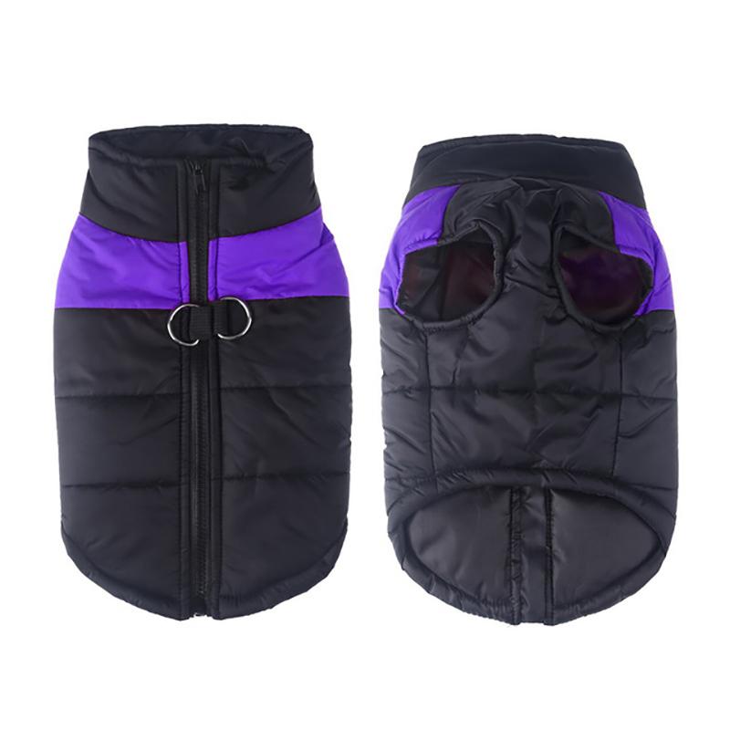 Waterproof Pets Clothes With D-Ring Warm Winter Dog Jacket For Winter Padded Pet Vest Coat For Small Large Dogs Golden Retriever