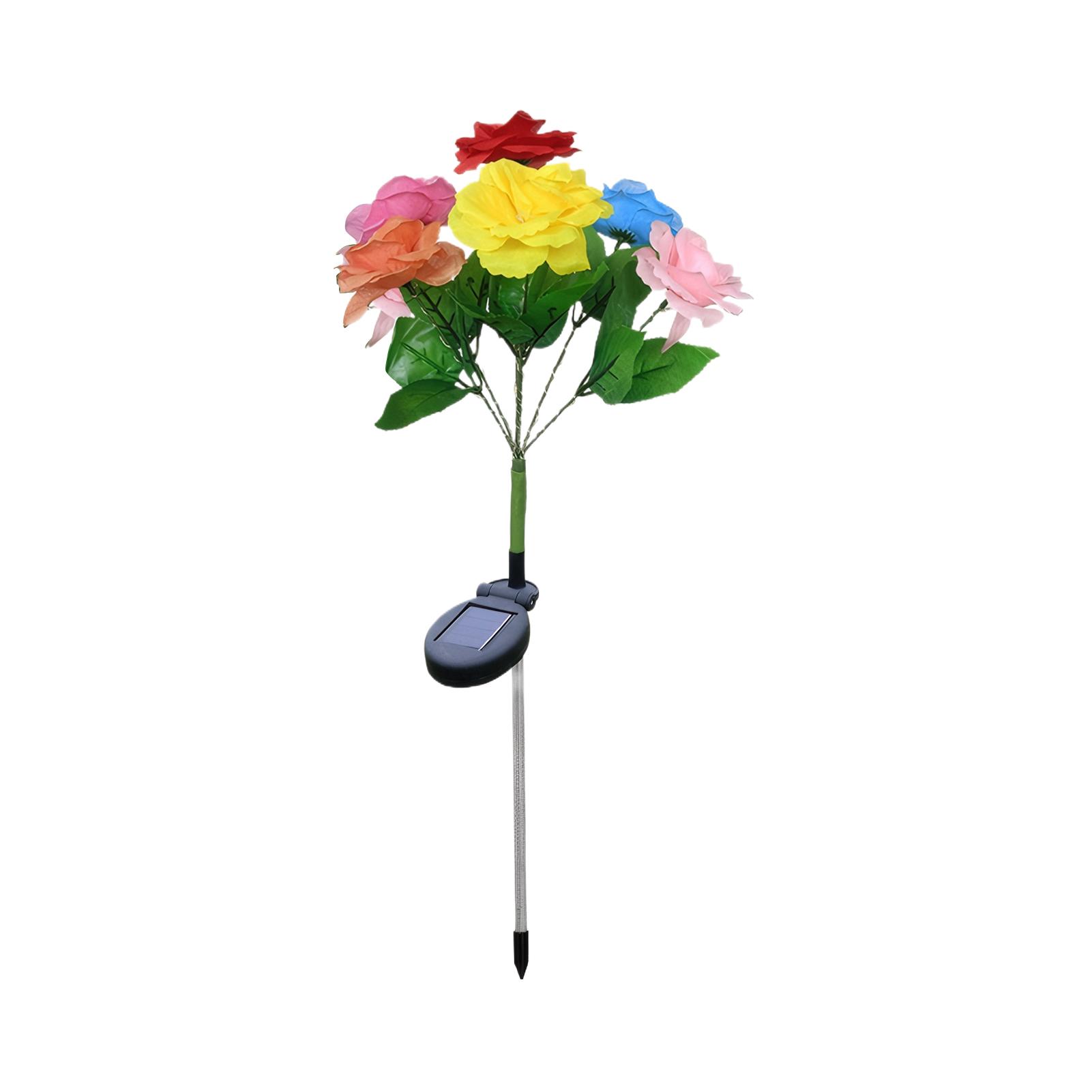 

Energy Saving LED Solar Camellia Flower Light For Multi-Purpose Outdoor Lamp Lawn Easy To Install