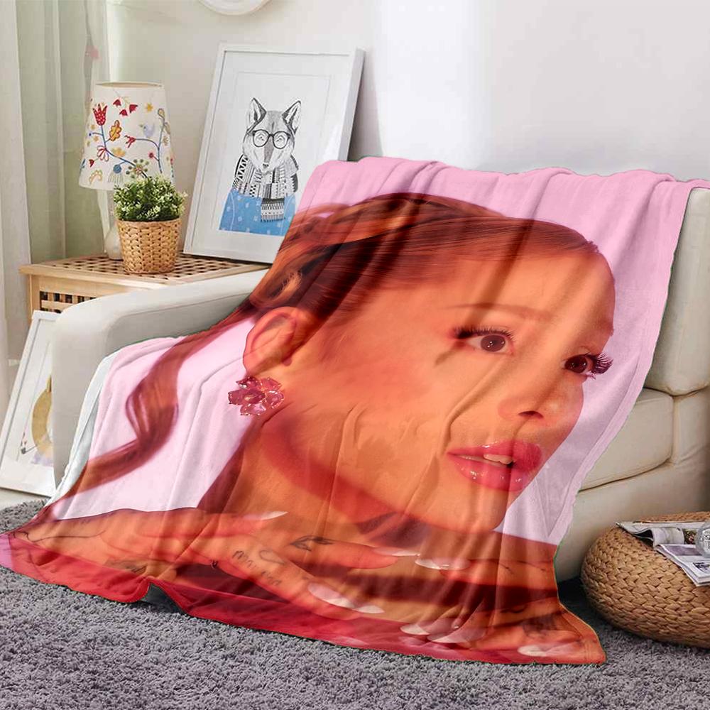 Pink Background Portrait Blanket Soft Throw Blanket For Home Bedroom Bed Sofa Travel Office Solid Christmas Blanket