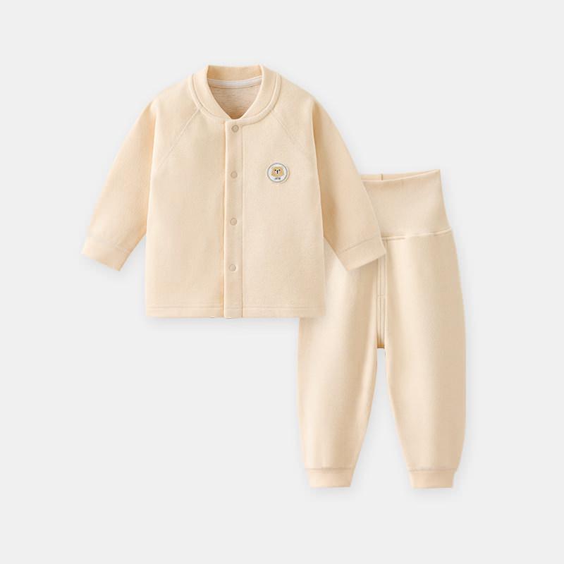 

Сезонный флисовый набор для новорожденных: Дышащий костюм из шерсти и шелка с высокой талией 90 cm