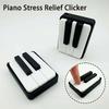 Novelty Piano Stress Clicker Keychain 5-key Press Piano Key Fidget Figurine  Backpack